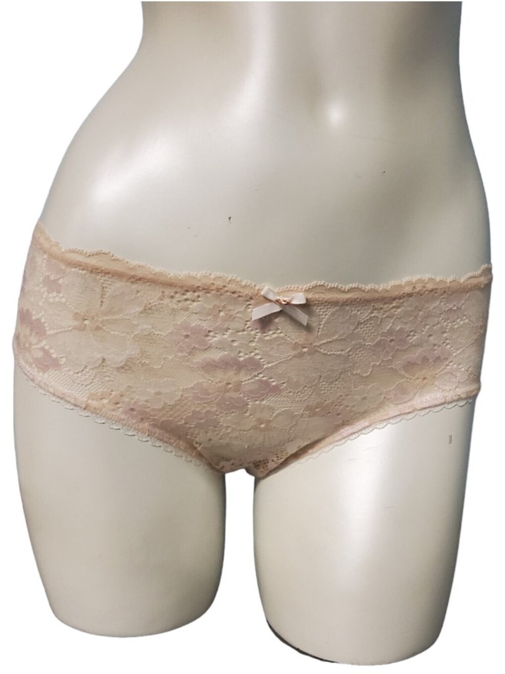 Victoria's Secret Body By VS Lace Front Hipster Panty Ivory Cream Small S NWT
